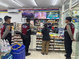 Samapta Polres Tulang Bawang Optimalkan Patroli Malam di Wilayah Pasar Unit 2