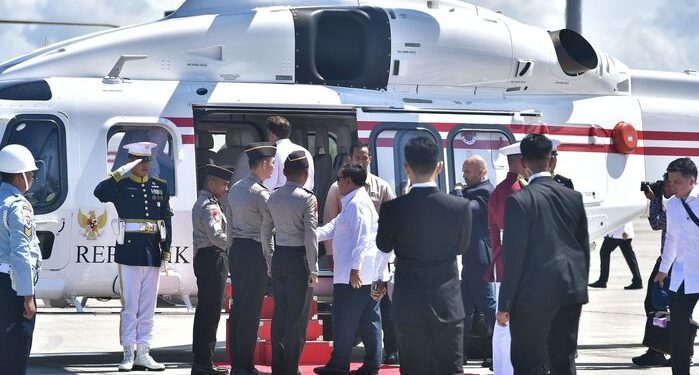 Helikopter AW 189 Polri Melaksanakan Pelayanan Penerbangan Kepresidenan untuk Presiden RI dan Presiden Perancis dengan Sukses