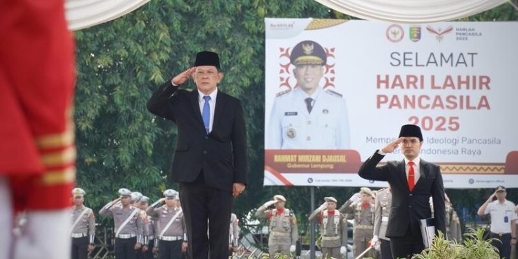 Peringatan Hari Lahir Pancasila, Pemprov Lampung Kukuhkan Komitmen terhadap Nilai-Nilai Luhur Bangsa