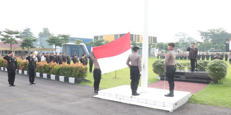 Polres Tulang Bawang Gelar Upacara Peringatan Hari Lahir Pancasila ke-80