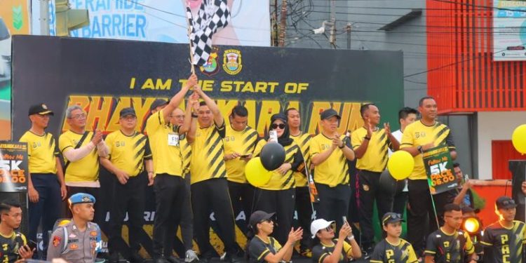 Semarak Bhayangkara Run 2025, Ribuan Peserta Tumpah Ruah di Bandar Lampung