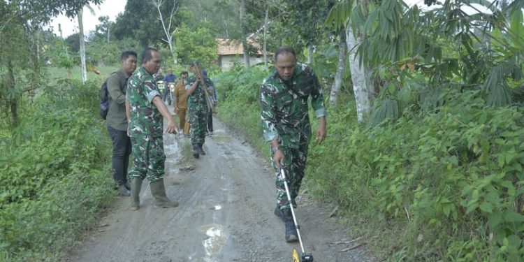 Pgs. Pasiter Kodim 0426 TB, Tinjau Lokasi TMMD Ke-125 di Kampung Moris Jaya