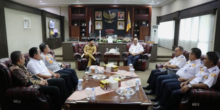 Silaturahmi Kepala Kantor KSOP Kelas I Panjang, Pemprov Lampung Dorong Optimalisasi Potensi Maritim dan Kolaborasi Pelaku Usaha