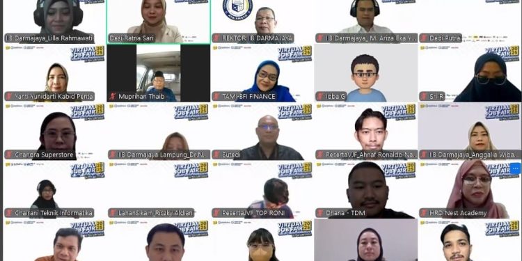 Virtual Job Fair IIB Darmajaya 2025 Banjir Peminat, Puluhan Alumni Siap Tembus Wawancara Kerja