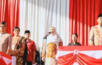 Walikota Eva Dwiana Jadi Inspektur Upacara HUT ke 343 Tahun Kota Bandar Lampung