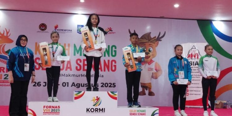 Tim Senam Aerobik Lampung Raih Prestasi di FORNAS VIII