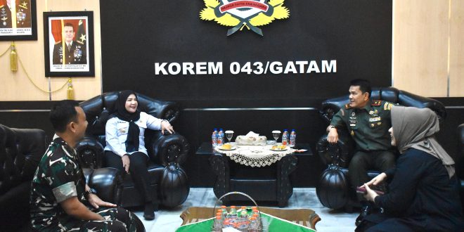 Walikota Bandar Lampung Silaturahmi ke Danrem 043/Gatam