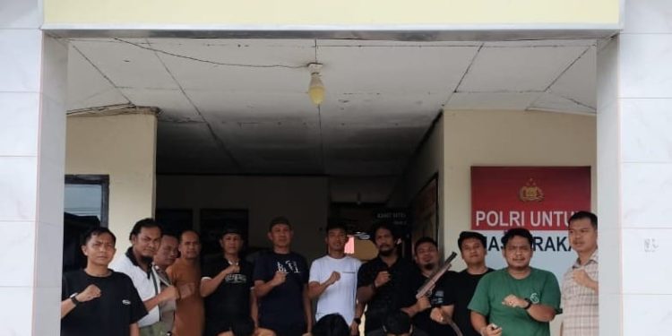 Polisi Tangkap Komplotan Pelaku Curat Buah Sawit Milik PT SIP di Gedung Aji Baru