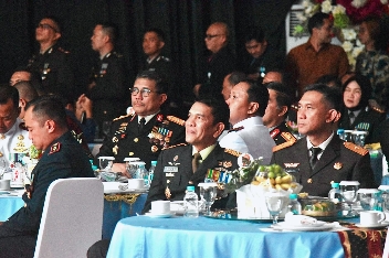 Danrem 043/Garuda Hitam, Hadiri Upacara dan Syukuran Hari Bhayangkara ke-79 Tahun 2025