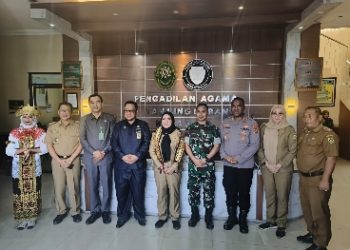 Walikota Eva Dwiana Bersama Dandim 0410/KBL dan Forkopimda Silaturahmi ke Pengadilan Agama Kelas 1A Tanjung Karang