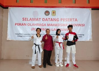 Tiga Mahasiswa IIB Darmajaya Sabet Medali di POMProv Taekwondo 2025