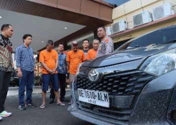 Beraksi Pakai Mobil, Kawanan Pelaku Curanmor Bersenpi Dibekuk Polisi