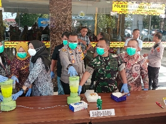 Dandim 0410/KBL Hadiri Release Pengungkapan Kasus Narkoba