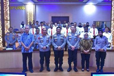 Puslitbang Polri Melaksanakan supervisi dan Penelitian untuk Tingkatkan Penerapan E-MP di Polda Lampung