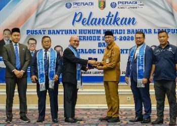 Pelantikan PBH Peradi Lampung, Gubernur Tekankan Pentingnya Akses Hukum Inklusif