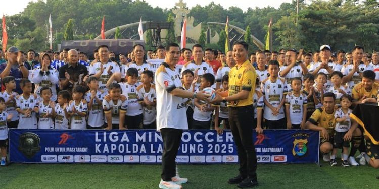 Minisoccer Kapolda Lampung Cup 2025 Resmi Dibuka, Ajang Solidaritas dan Sportivitas