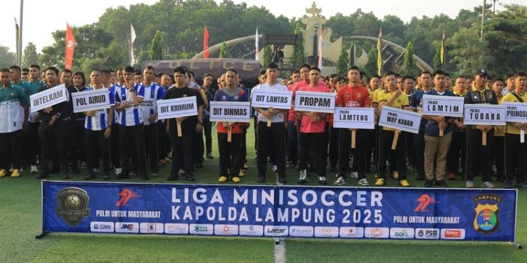 Ajang Bergengsi Olah Raga Puluhan Tim Ikuti Liga Minisoccer Kapolda Cup 2025
