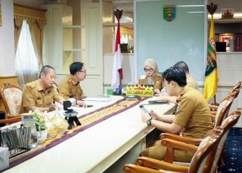 Pemprov Lampung Ikuti Rapat Persiapan Peluncuran Koperasi Desa/Kelurahan Merah Putih secara Virtual yang Dipimpin Menko Bidang Pangan Zulkifli Hasan ‎