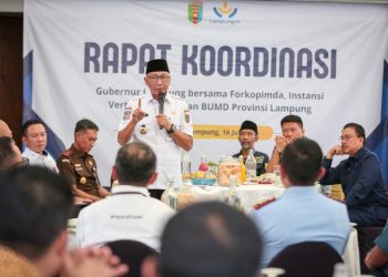 Rakor Forkopimda Tekankan Penguatan Kolaborasi Antarlembaga untuk Mewujudkan Lampung Maju Menuju Indonesia Emas