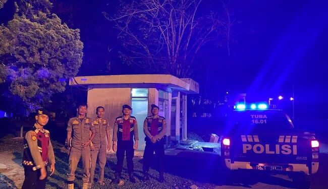 Samapta Polres Tulang Bawang Gelar Patroli Presisi Malam Hari di Wilayah Menggala