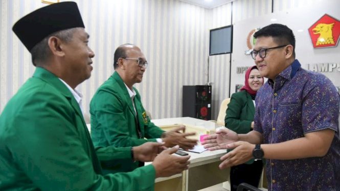 Ketua DPRD Lampung Terima Audiensi Pengda TP. Sriwijaya