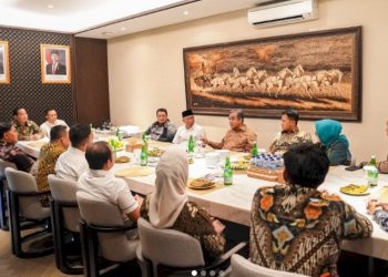 Ketua DPRD dan Gubernur Lampung Hadiri Halal Bihalal Ketua MPR RI Ahmad Muzani