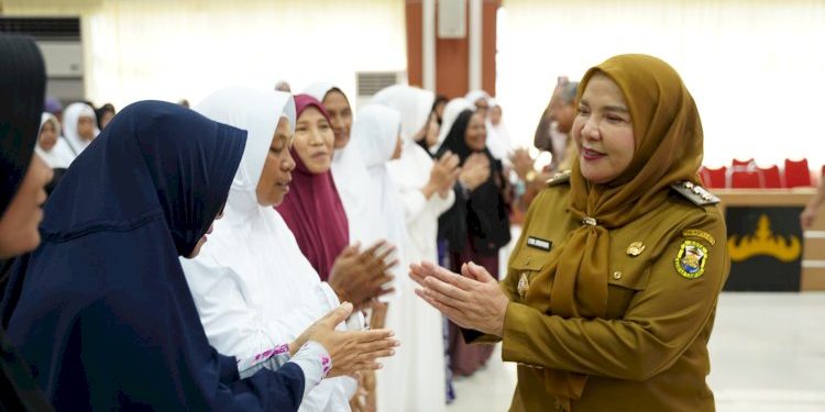 Walikota Bandar Lampung Eva Dwiana Buka Manasik Umroh