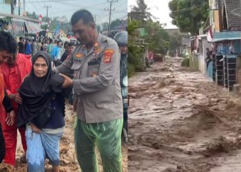 Walikota Eva Dwiana, Beri Bantuan Korban Longsor di Lempasing