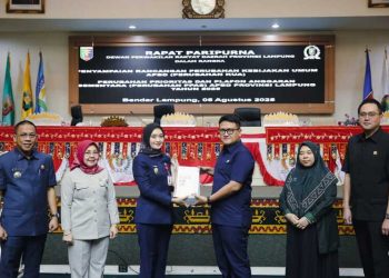 Ketua DPRD Lampung Pimpin Rapat Paripurna DPRD Penyampaian Rancangan Perubahan KUA-PPAS APBD 2025