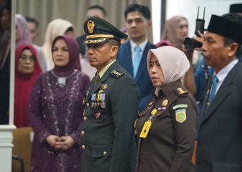 Kasrem 043/Gatam Hadiri Pelantikan Bupati dan Wakil Bupati Pesawaran Periode 2025–2030