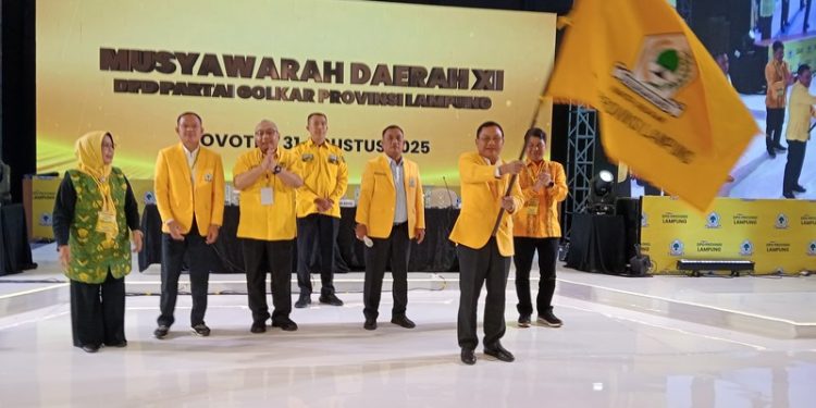 Musda Sempat Ricuh, Hanan Resmi Jadi Ketua DPD Golkar Lampung