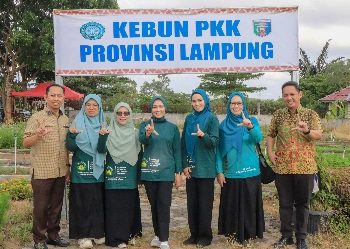 TP. PKK Provinsi Lampung Dorong Pemanfaatan Pekarangan Rumah untuk Ketahanan Pangan Keluarga