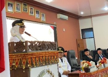 Bupati Pesawaran Nanda Indira Sampaikan Pidato Perdana dalam Rapat Paripurna DPRD