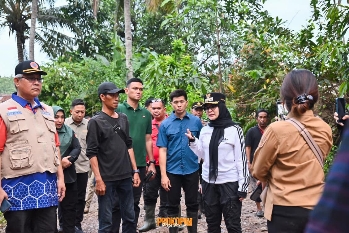 Bupati Pesawaran Pastikan Penanganan Cepat Banjir Sukajaya Lempasing Teluk Pandan