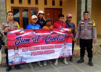 Polsek Tanjung Raya, Gelar Kegiatan “Jum’at Curhat” Bersama Warga