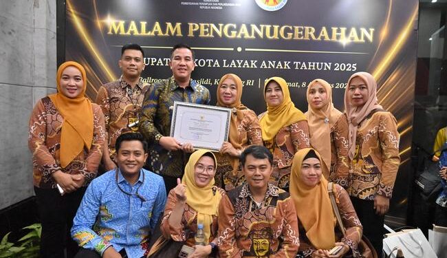 HUT ke-18, Pesawaran Dapat Kado Penghargaan KLA Kategori Nindya