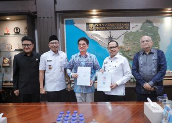 Penandatanganan MoU PT Wahana Raharja dan World Food Hub untuk Kembangkan Pusat Logistik Pangan Halal di Lampung