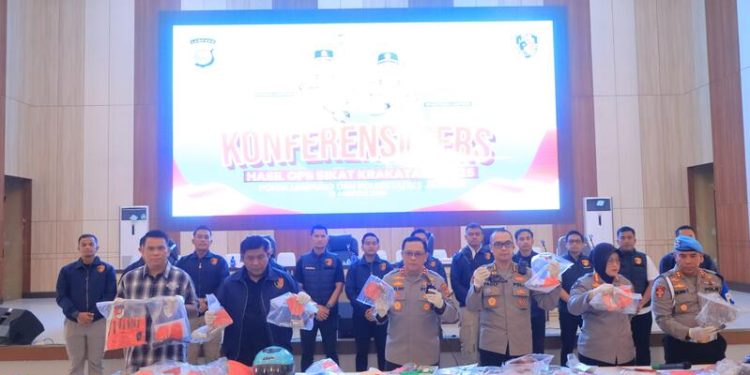 Polda Lampung Ungkap Ratusan Kasus Kejahatan dalam Ops Sikat Krakatau 2025