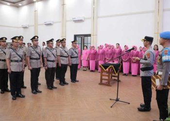 Polres Tulang Bawang Gelar Upacara Sertijab dan Pelantikan