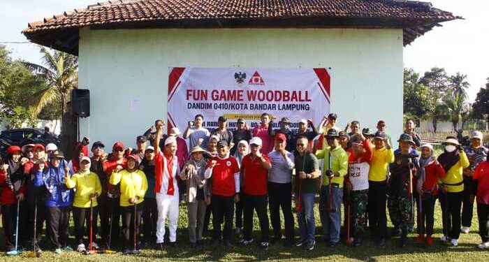 Kodim 0410/KBL Gelar Kegiatan Fun Game Woodball