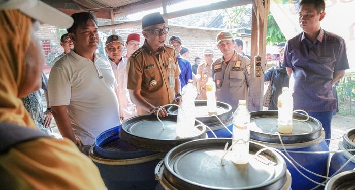 Gubernur Mirza Tinjau Penggilingan Padi dan Produksi Pupuk Organik di Lampung Timur