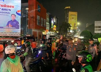 Polisi Apresiasi Aksi Doa Bersama Puluhan Driver Ojol Untuk Affan Kurniawan di Bandar Lampung Berlangsung Aman dan Damai