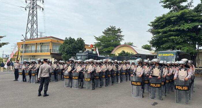 Irwasda Polda Lampung Tekankan Tindakan Profesional Sesuai Undang-Undang Pada Pengamanan Aksi Demonstrasi