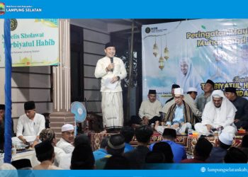 Wabup Syaiful Hadiri Maulid Akbar dan Sholawat Bersama Habib Umar Al-Haddad di Sinar Laut Kalianda