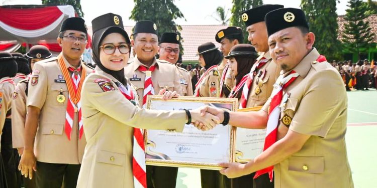 Apel Besar Hari Pramuka ke-64 Tingkat Kwarcab Pesawaran: Kolaborasi untuk Membangun Ketahanan Bangsa