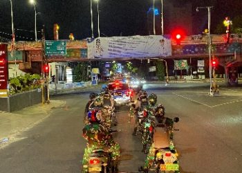 Polda Lampung Gelar Patroli Skala Besar Polri-TNI Jaga Kamtibmas Pasca Unjuk Rasa