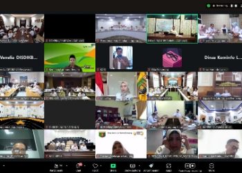 Pemprov Lampung Gelar Rakor Keamanan Pangan, Penanganan dan Pencegahan Keracunan Makanan Program MBG Secara Virtual