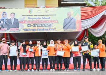 Lomba Senam Bersama dan Apresiasi untuk Para Atlet Warnai Haornas ke-42 Kabupaten Pesawaran