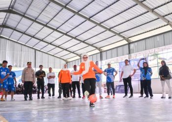Karang Taruna Pesawaran Gelar Turnamen Futsal dan Bakti Sosial dalam Peringatan Haornas ke-42