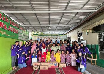 Mahasiswa Agroteknologi Unila Gelar Edukasi Eco Print di Panti Asuhan Ruwa Jurai